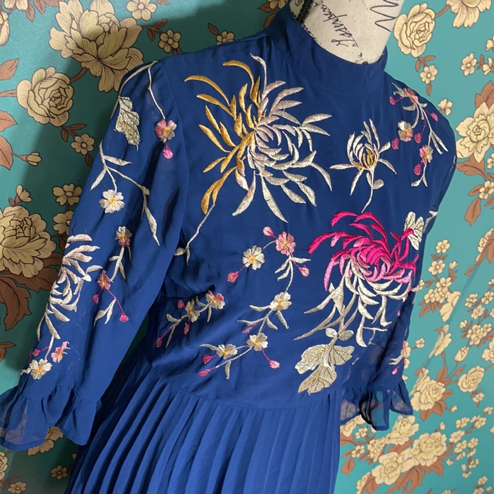 ASOS Embroidery Ruffle Dress - Picture 5 of 8